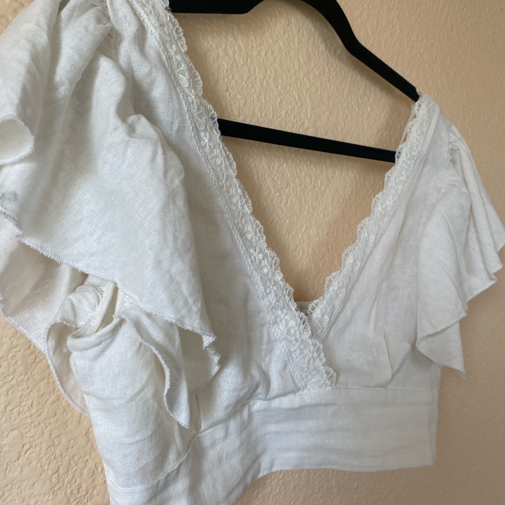 Bohemian lace crop top